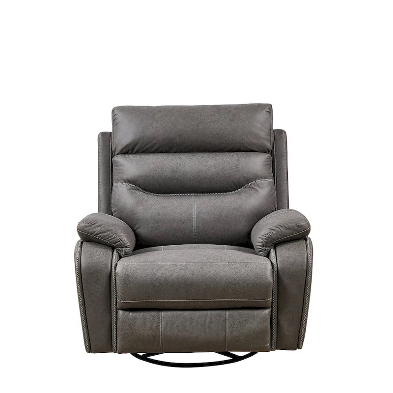 Fauteuil inclinable, pivotant et berçant motorisé, double motorisation pour inclinaison de 90 à 130°, port USB et appui-tête motorisé, 150 kg