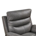Fauteuil inclinable, pivotant et berçant motorisé, double motorisation pour inclinaison de 90 à 130°, port USB et appui-tête motorisé, 150 kg