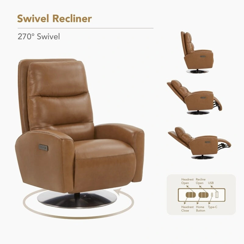 Fauteuil inclinable électrique pivotant à deux moteurs