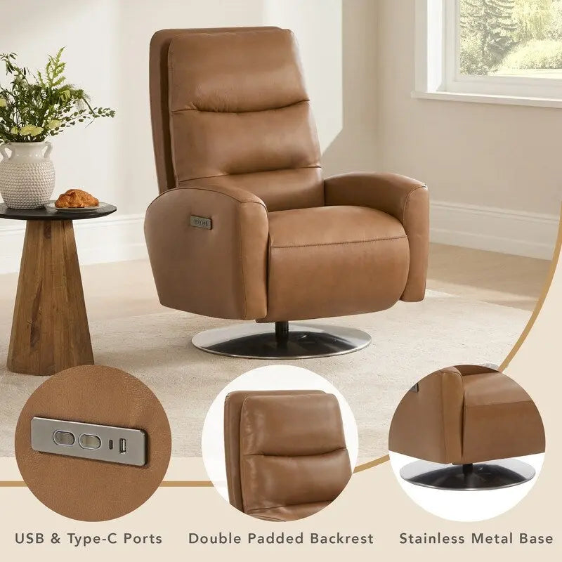 Fauteuil inclinable électrique pivotant à deux moteurs