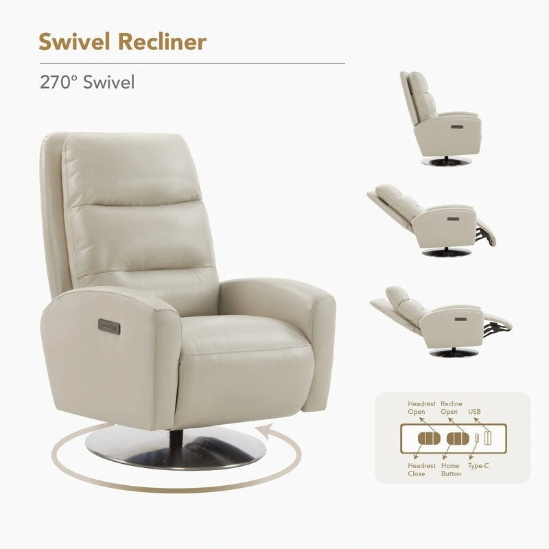 Fauteuil inclinable électrique pivotant à deux moteurs