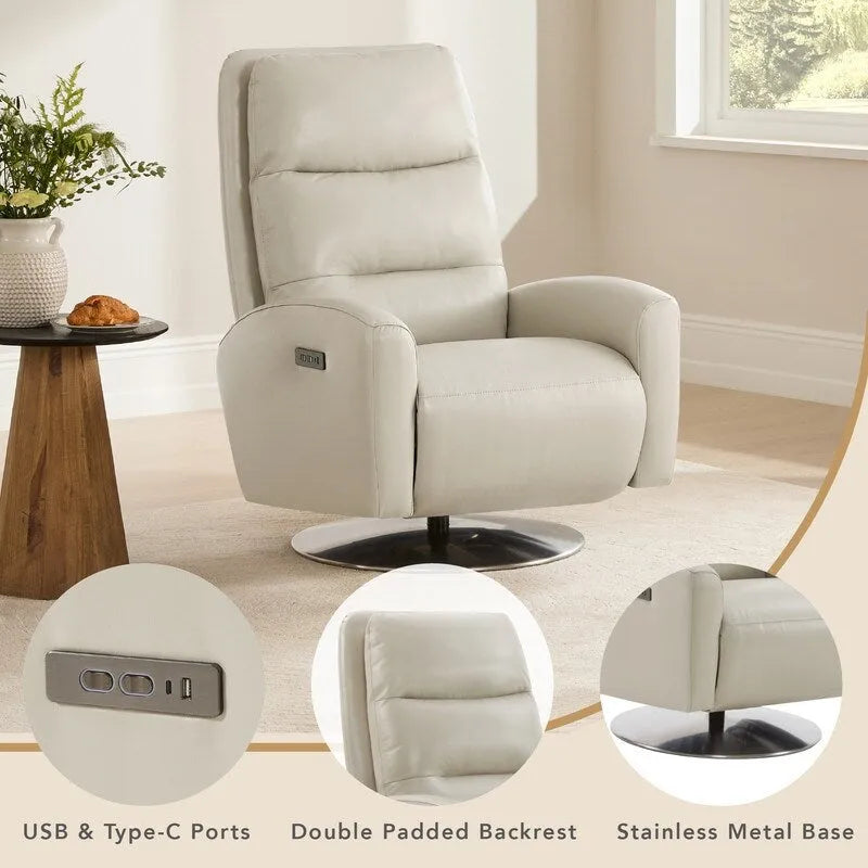 Fauteuil inclinable électrique pivotant à deux moteurs