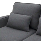 114.2 Canapé rembourré avec console