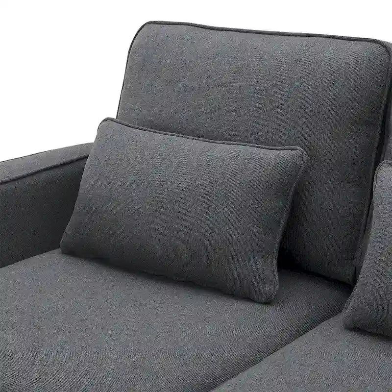 114.2 Canapé rembourré avec console