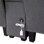 114.2 Canapé rembourré avec console