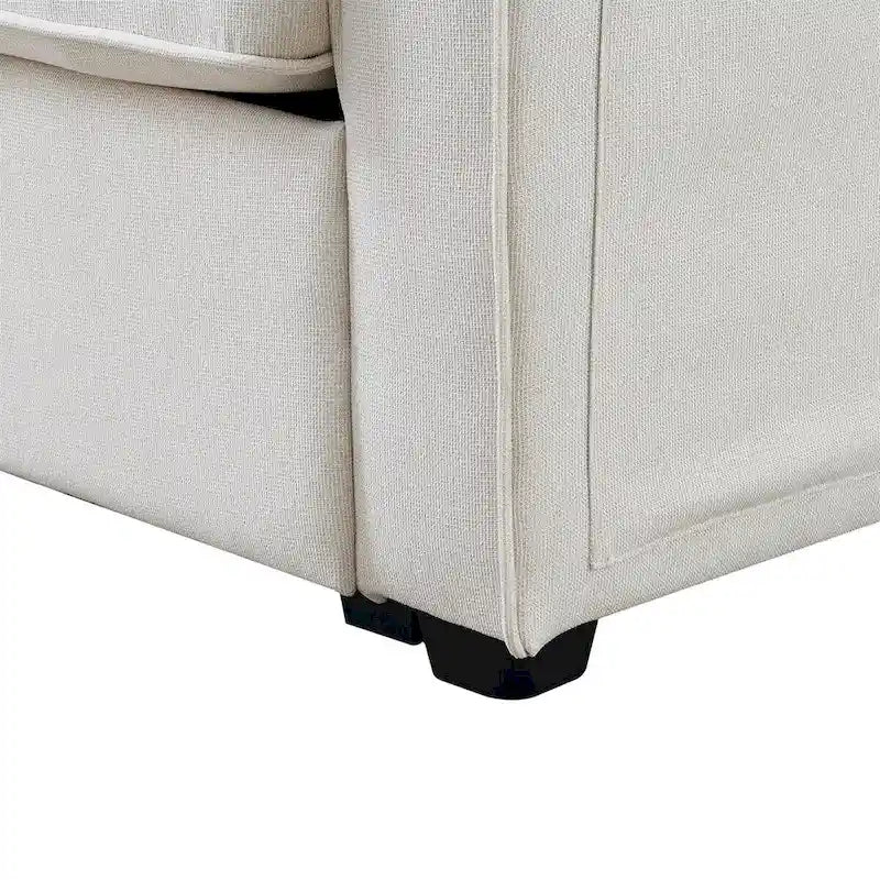 114.2 Canapé rembourré avec console