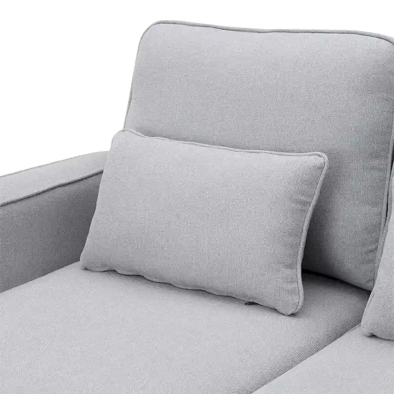 114.2 Canapé rembourré avec console