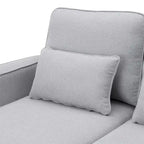 114.2 Canapé rembourré avec console