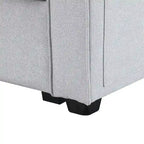 114.2 Canapé rembourré avec console