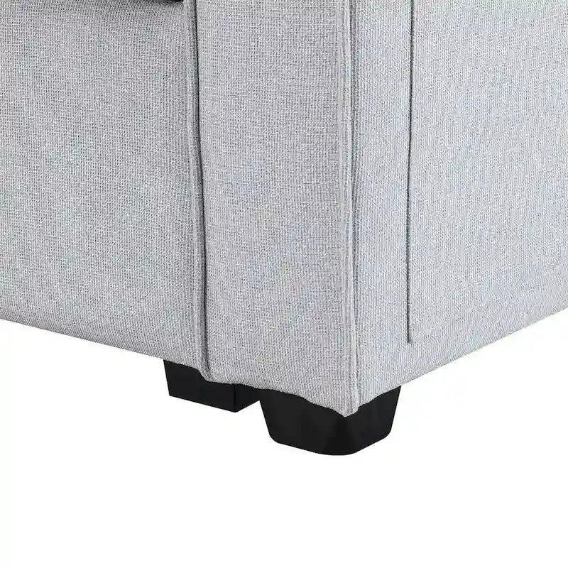 114.2 Canapé rembourré avec console