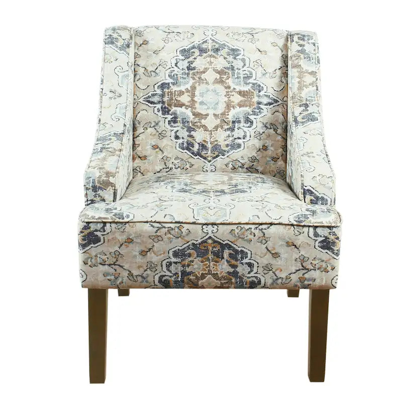 Fauteuil courbé rembourré