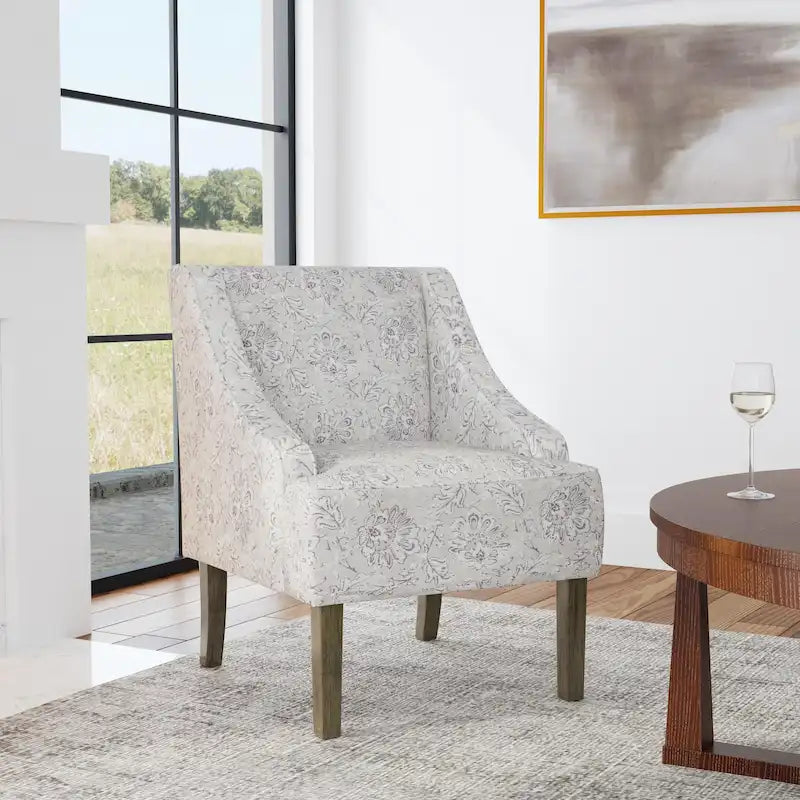 Fauteuil courbé rembourré