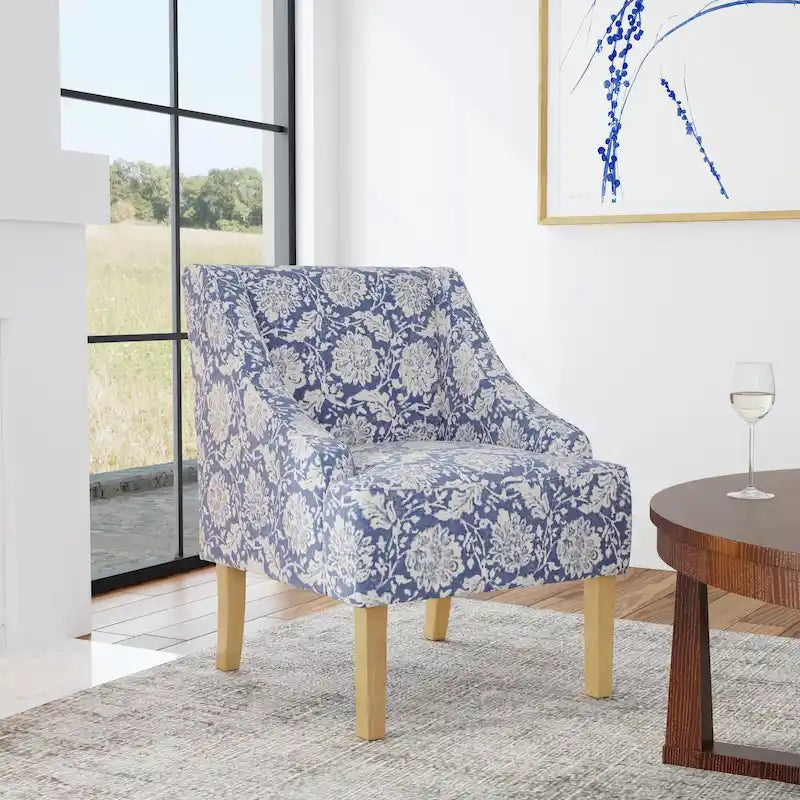 Fauteuil courbé rembourré