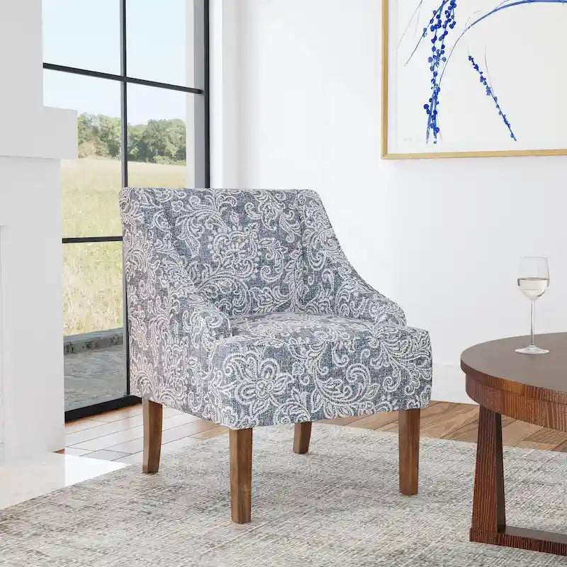 Fauteuil courbé rembourré