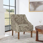 Fauteuil courbé rembourré
