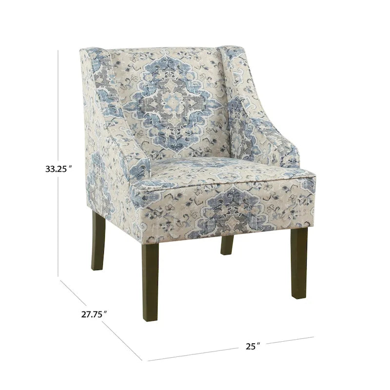 Fauteuil courbé rembourré