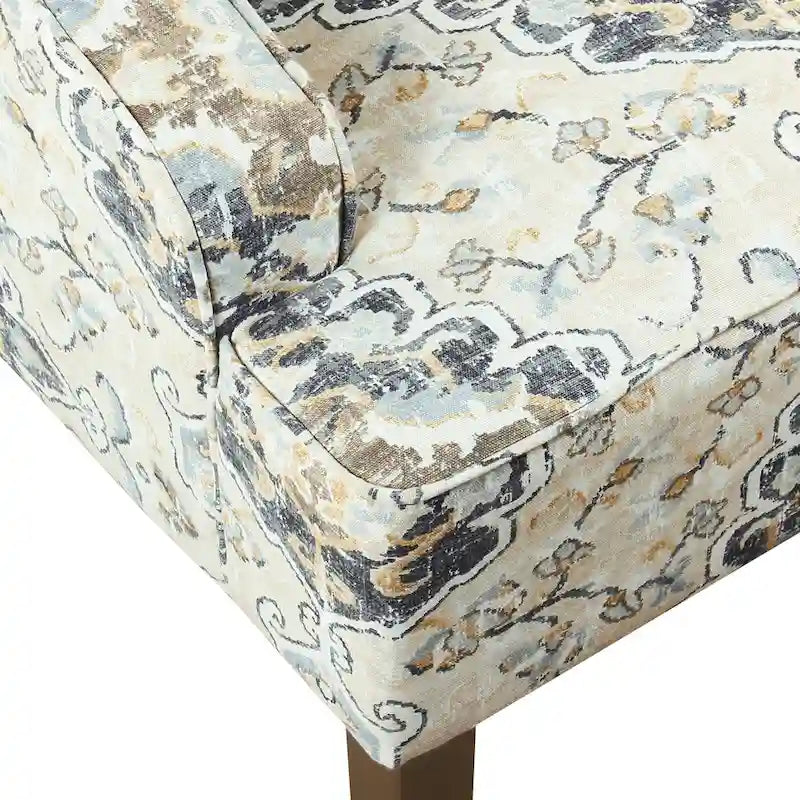 Fauteuil courbé rembourré
