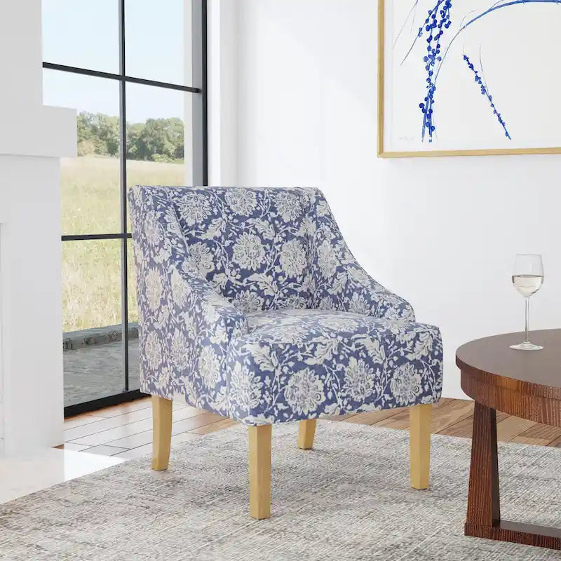 Fauteuil courbé rembourré