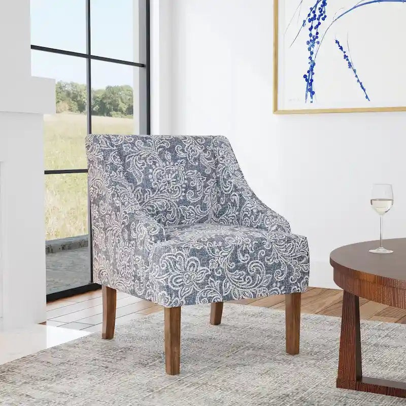 Fauteuil courbé rembourré