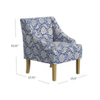 Fauteuil courbé rembourré