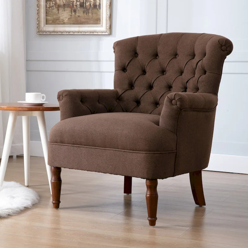 Fauteuil Club Très Grand avec Tissu Capitonnage