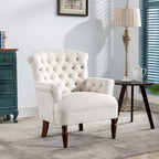 Fauteuil Club Très Grand avec Tissu Capitonnage