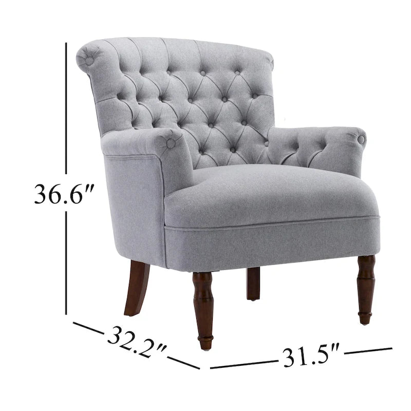 Fauteuil Club Très Grand avec Tissu Capitonnage