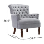 Fauteuil Club Très Grand avec Tissu Capitonnage