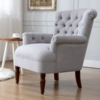 Fauteuil Club Très Grand avec Tissu Capitonnage