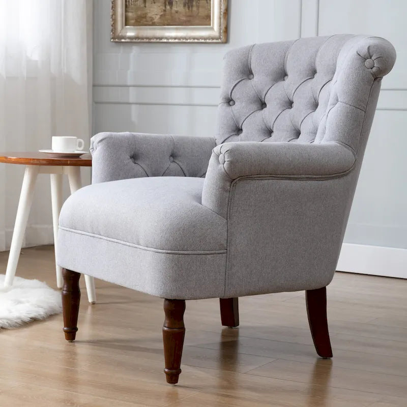 Fauteuil Club Très Grand avec Tissu Capitonnage