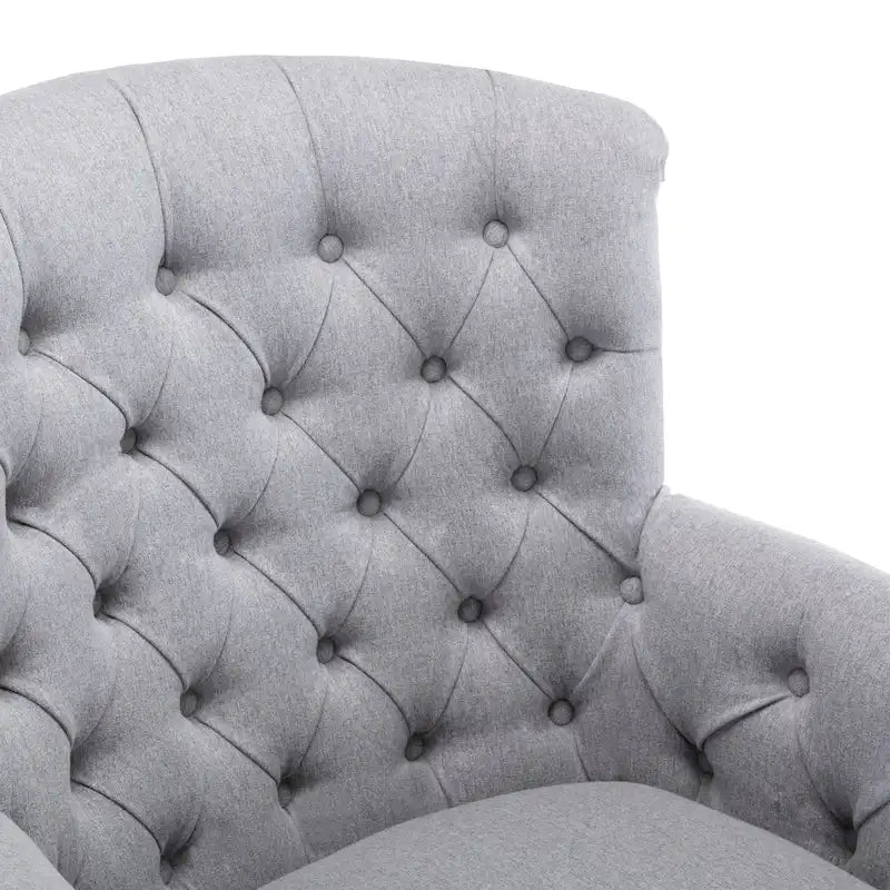 Fauteuil Club Très Grand avec Tissu Capitonnage