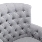 Fauteuil Club Très Grand avec Tissu Capitonnage