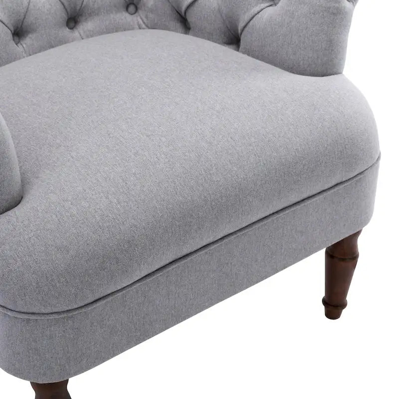 Fauteuil Club Très Grand avec Tissu Capitonnage