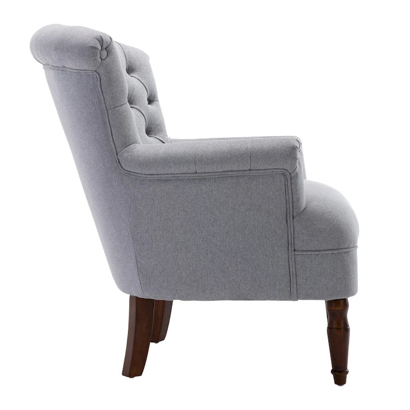 Fauteuil Club Très Grand avec Tissu Capitonnage