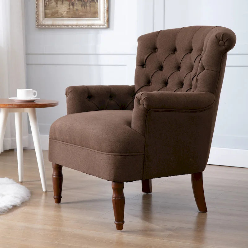 Fauteuil Club Très Grand avec Tissu Capitonnage