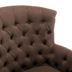 Fauteuil Club Très Grand avec Tissu Capitonnage