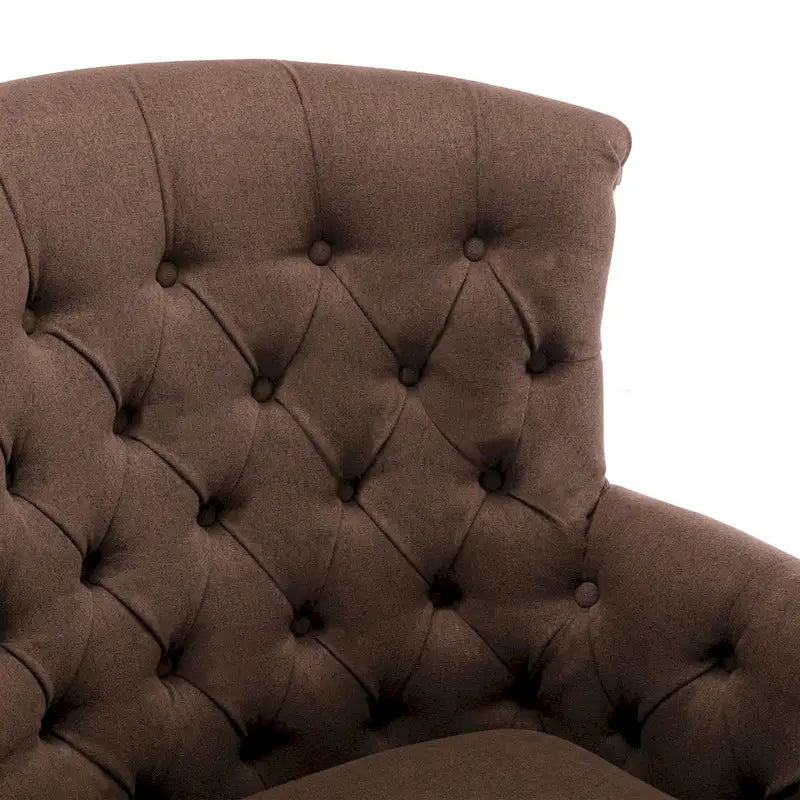 Fauteuil Club Très Grand avec Tissu Capitonnage