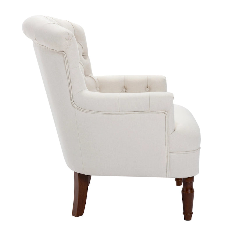 Fauteuil Club Très Grand avec Tissu Capitonnage