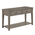 Table basse en fibrociment gris, finition gris vintage, avec étagères