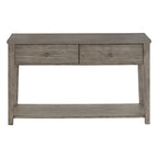 Table basse en fibrociment gris, finition gris vintage, avec étagères