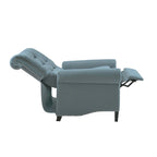 Fauteuil inclinable à pousser, 3 positions, mousse haute densité, dossier capitonné et garniture cloutée bronze, 136 kg