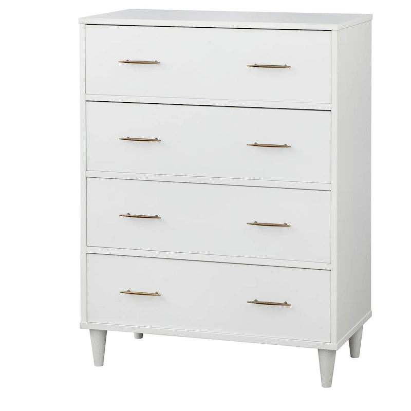 Commode quatre tiroirs, style médiéval-moderne