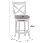 Tabouret de comptoir pivotant Barrett