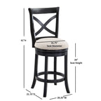 Tabouret de comptoir pivotant Barrett