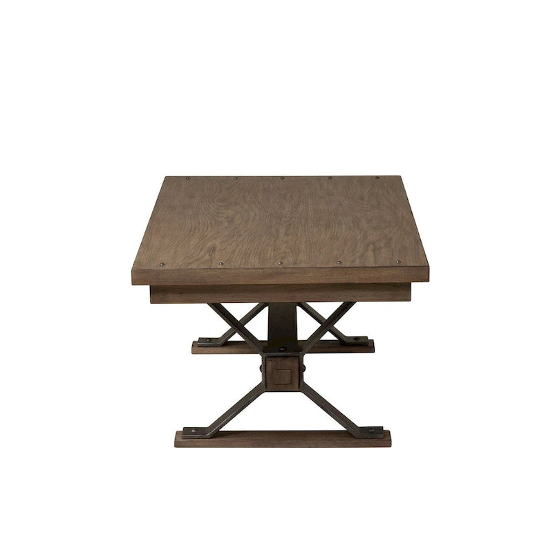 Ensemble de 3 tables basses Sonoma Road en bois vieilli et métal