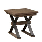 Ensemble de 3 tables basses Sonoma Road en bois vieilli et métal