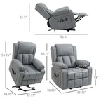 Fauteuil inclinable électrique réglable en hauteur en cuir PU