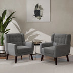 Fauteuil d'appoint moderne en velours, lot de 2