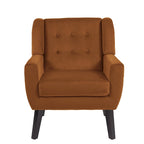 Fauteuil d'appoint moderne en velours, lot de 2