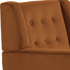 Fauteuil d'appoint moderne en velours, lot de 2